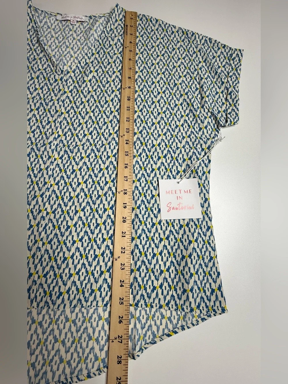 NWT Diamond Print Lounge Set in Blue and Yellow